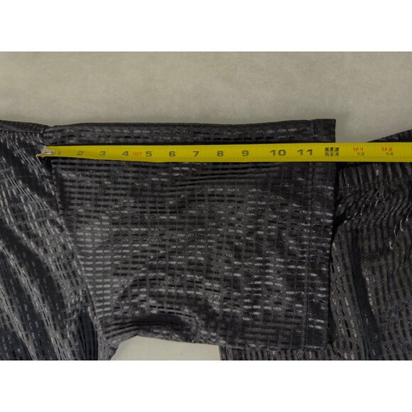 Vintage 90s Frederick’s of Hollywood Black Shimmer Lounge Set Robe Pants USA OS - Picture 7 of 12